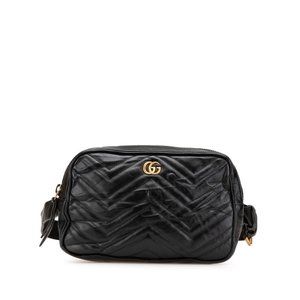 Gucci GG Marmont Black Leather shoulder